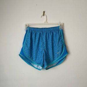 Nike Women's Dri-Fit Royal Blue Printed Running Shorts S